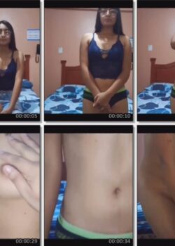 Flaca De Lentes Desnudándose en Casting - Video 7